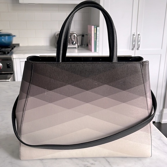FENDI 2Jours Medium Elite Tote Bag in Black Degrade - Picture 9 of 13